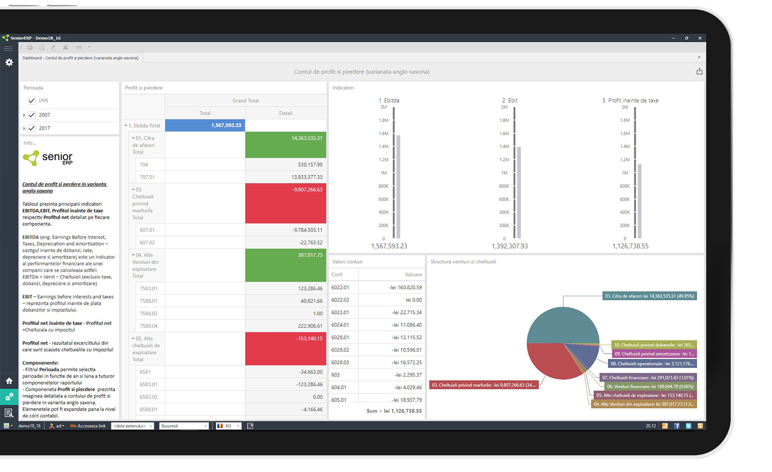 program ERP pentru Contabilitate si Financiar