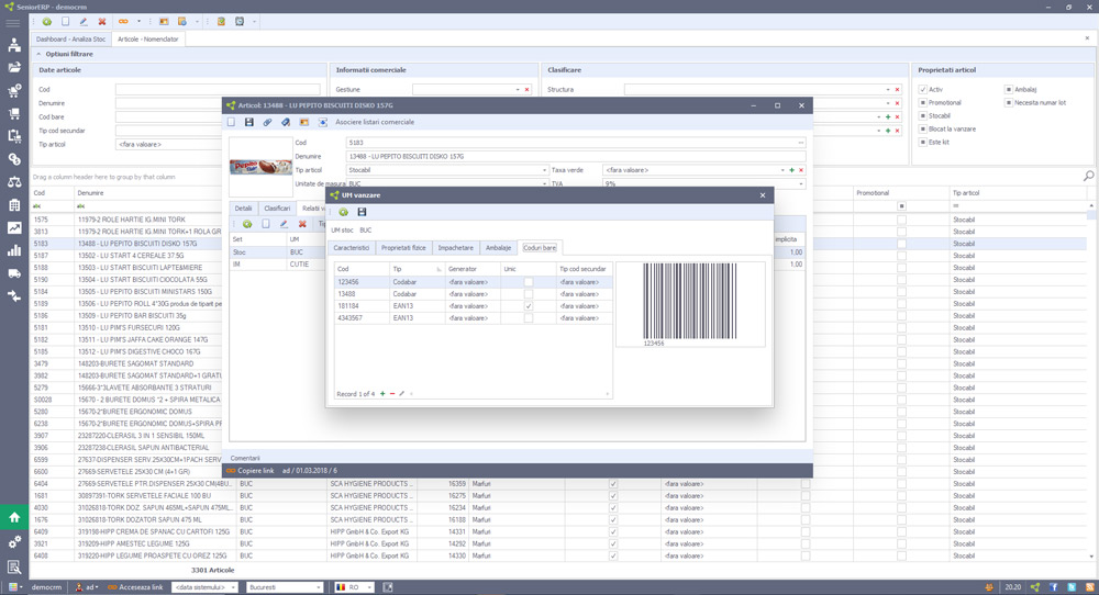 Program Software ERP pentru Stocuri si Logistica