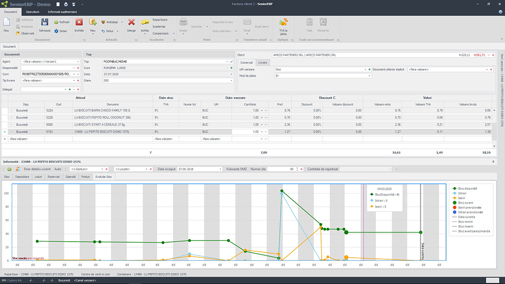 Program Software ERP pentru Stocuri si Logistica