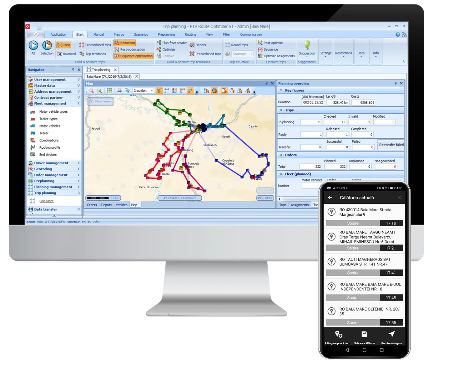 TMS – transport route planning & optimization system