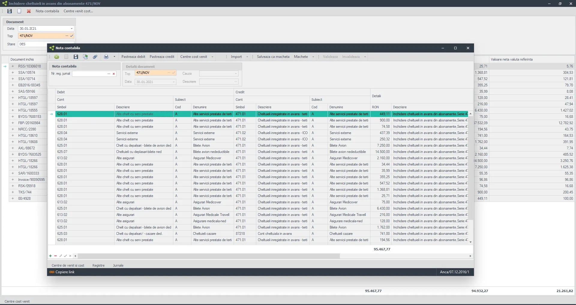 Accounting in SeniorERP