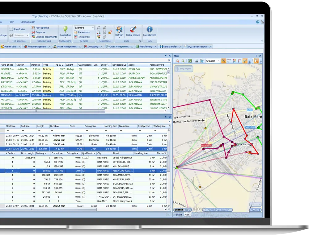 TMS – soft planificare si optimizare rute transport